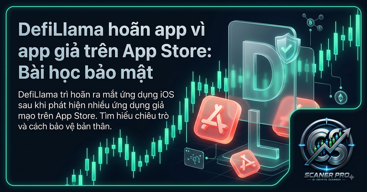 DefiLlama hoãn app vì app giả trên App Store: Bài học bảo mật